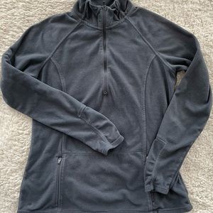 Women’s M ATHLETA Zip Fleece Pullover Gray Jacket